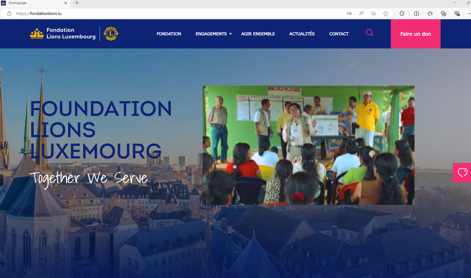 Lancement du nouveau site de la Fondation Lions Luxembourg